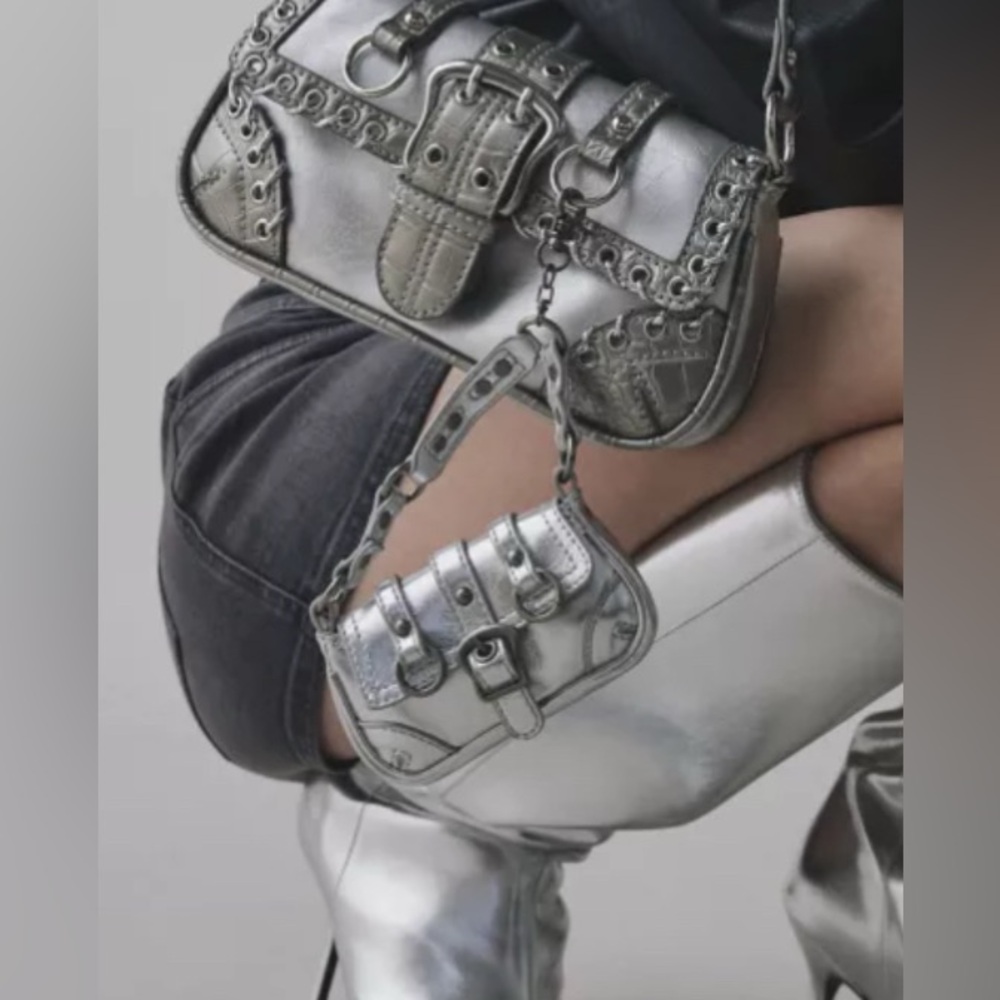 Silence + Noise Mini Jade Moto Bag Charm (Mini Bag only)